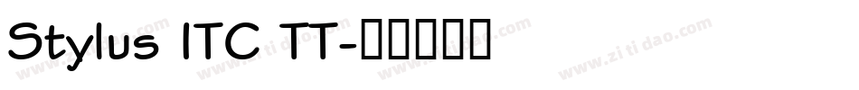 Stylus ITC TT字体转换